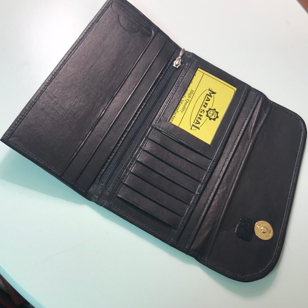 Marshal Black leather wallet NWOT - Picture 5 of 5